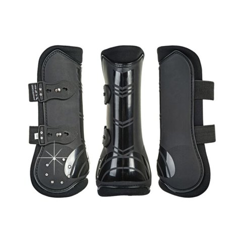 HKM Diamond Tendon & Fetlock Boots Set Black Cob/Full – Crystals – New With Tags
